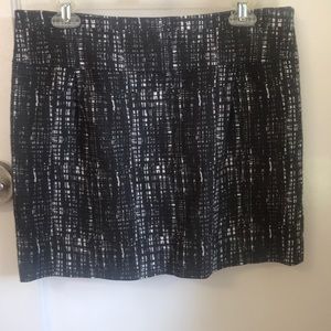 J. Crew Black and White Skirt